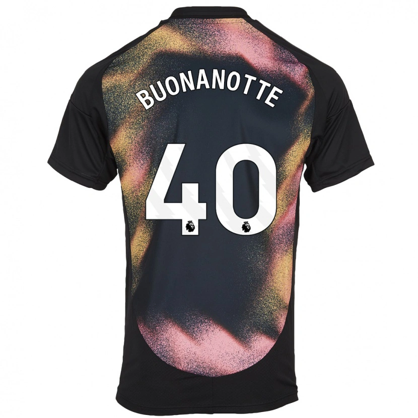 Danxen Herren Facundo Buonanotte #40 Schwarz Weiß Auswärtstrikot Trikot 2024/25 T-Shirt Schweiz