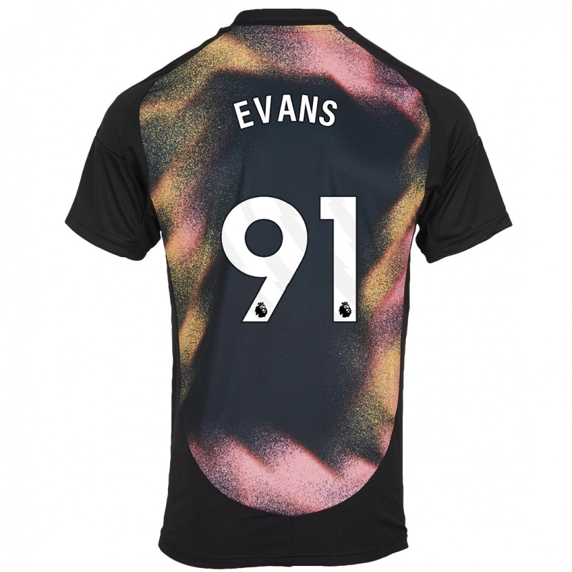 Danxen Herren Jake Evans #91 Schwarz Weiß Auswärtstrikot Trikot 2024/25 T-Shirt Schweiz