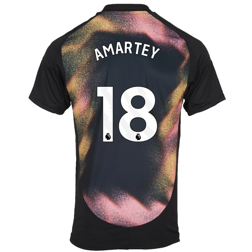 Danxen Herren Daniel Amartey #18 Schwarz Weiß Auswärtstrikot Trikot 2024/25 T-Shirt Schweiz