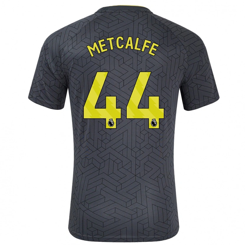 Danxen Herren Jenson Metcalfe #44 Schwarz Gelb Auswärtstrikot Trikot 2024/25 T-Shirt Schweiz