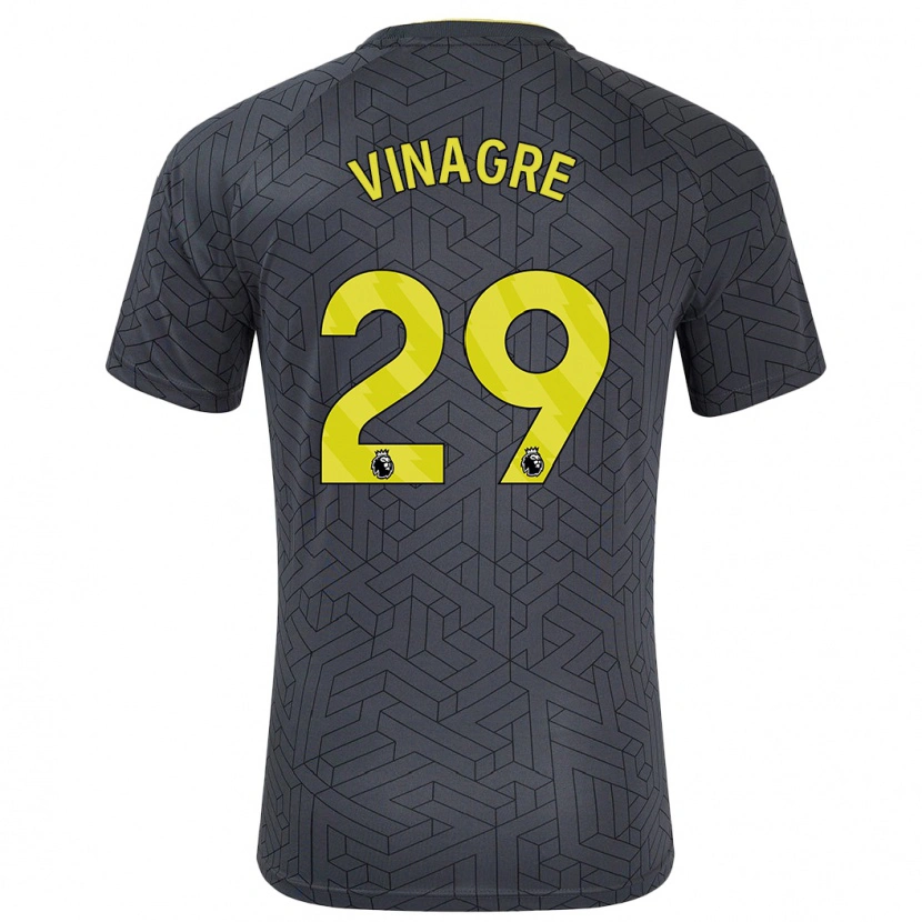 Danxen Herren Ruben Vinagre #29 Schwarz Gelb Auswärtstrikot Trikot 2024/25 T-Shirt Schweiz