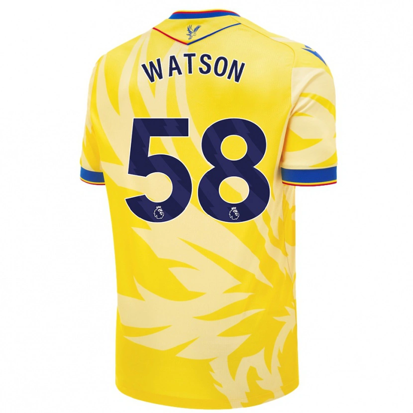 Danxen Herren Noah Watson #58 Gelb Auswärtstrikot Trikot 2024/25 T-Shirt Schweiz