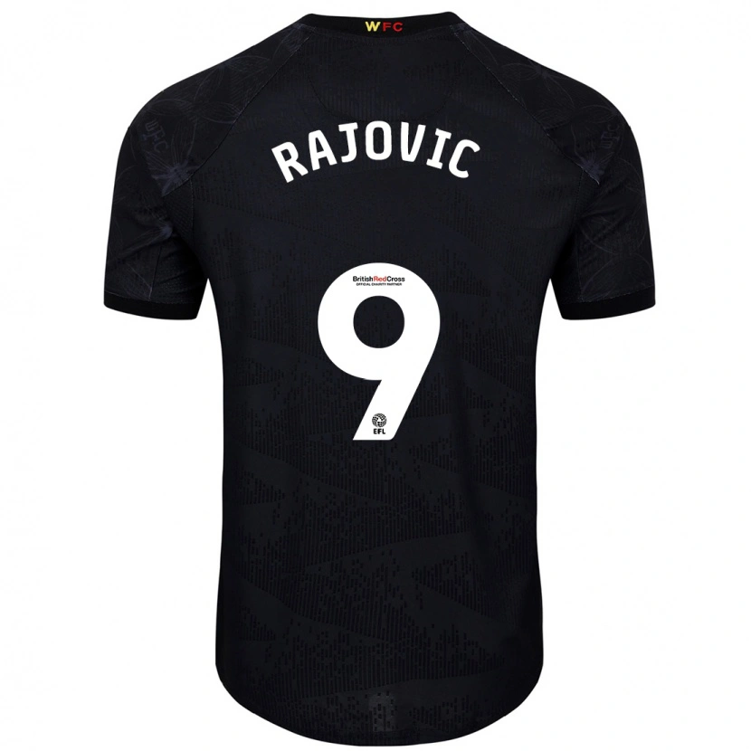 Danxen Herren Mileta Rajovic #9 Schwarz Weiß Auswärtstrikot Trikot 2024/25 T-Shirt Schweiz