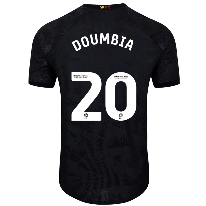 Danxen Herren Mamadou Doumbia #20 Schwarz Weiß Auswärtstrikot Trikot 2024/25 T-Shirt Schweiz