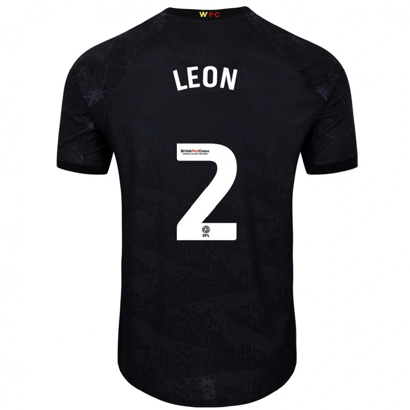 Danxen Herren Lucía León #2 Schwarz Weiß Auswärtstrikot Trikot 2024/25 T-Shirt Schweiz