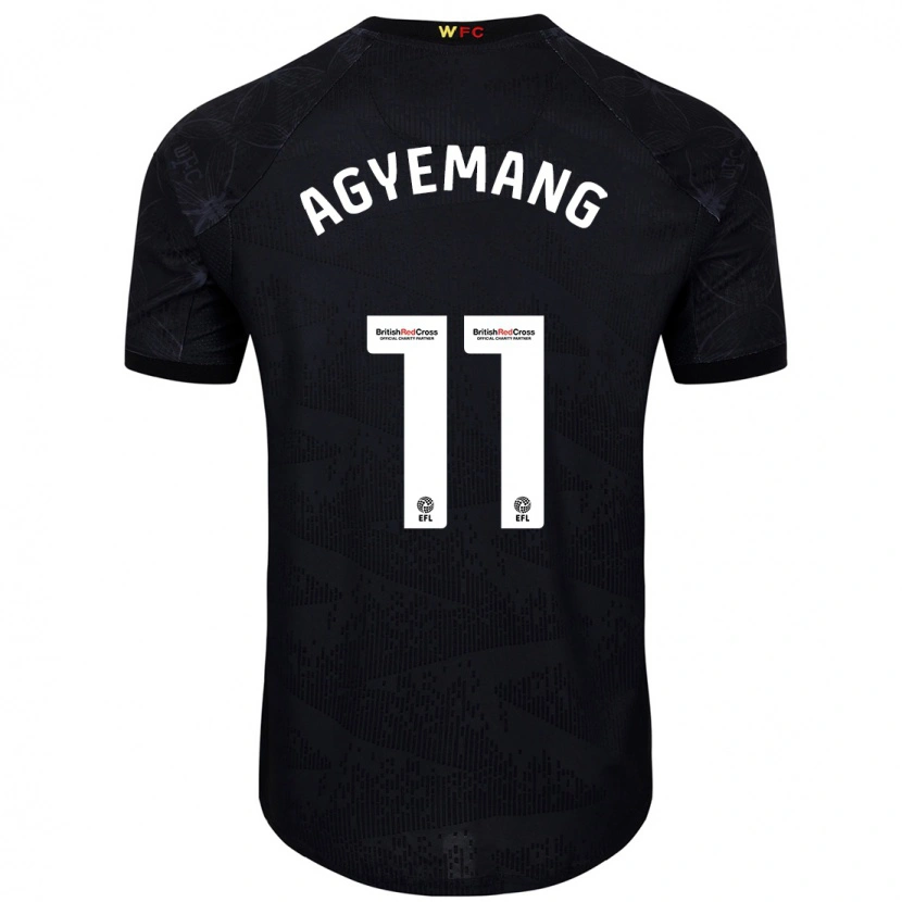 Danxen Herren Michelle Agyemang #11 Schwarz Weiß Auswärtstrikot Trikot 2024/25 T-Shirt Schweiz