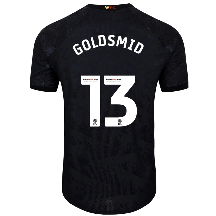 Danxen Herren Jacqui Goldsmid #13 Schwarz Weiß Auswärtstrikot Trikot 2024/25 T-Shirt Schweiz