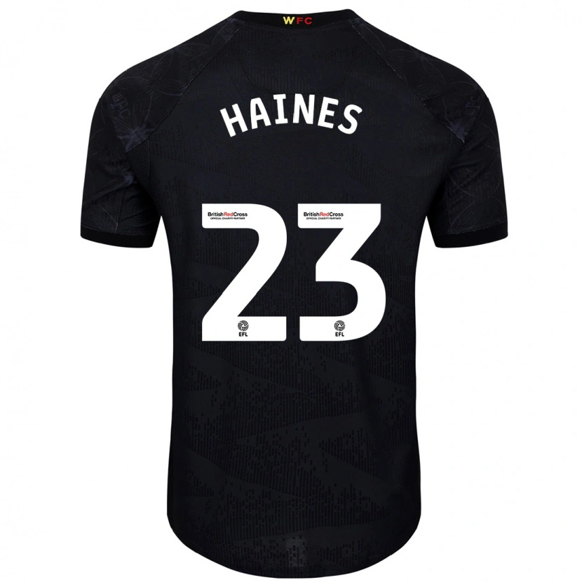 Danxen Herren Coral-Jade Haines #23 Schwarz Weiß Auswärtstrikot Trikot 2024/25 T-Shirt Schweiz