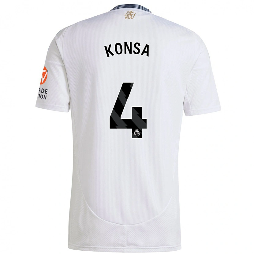 Danxen Herren Ezri Konsa #4 Weiß Auswärtstrikot Trikot 2024/25 T-Shirt Schweiz