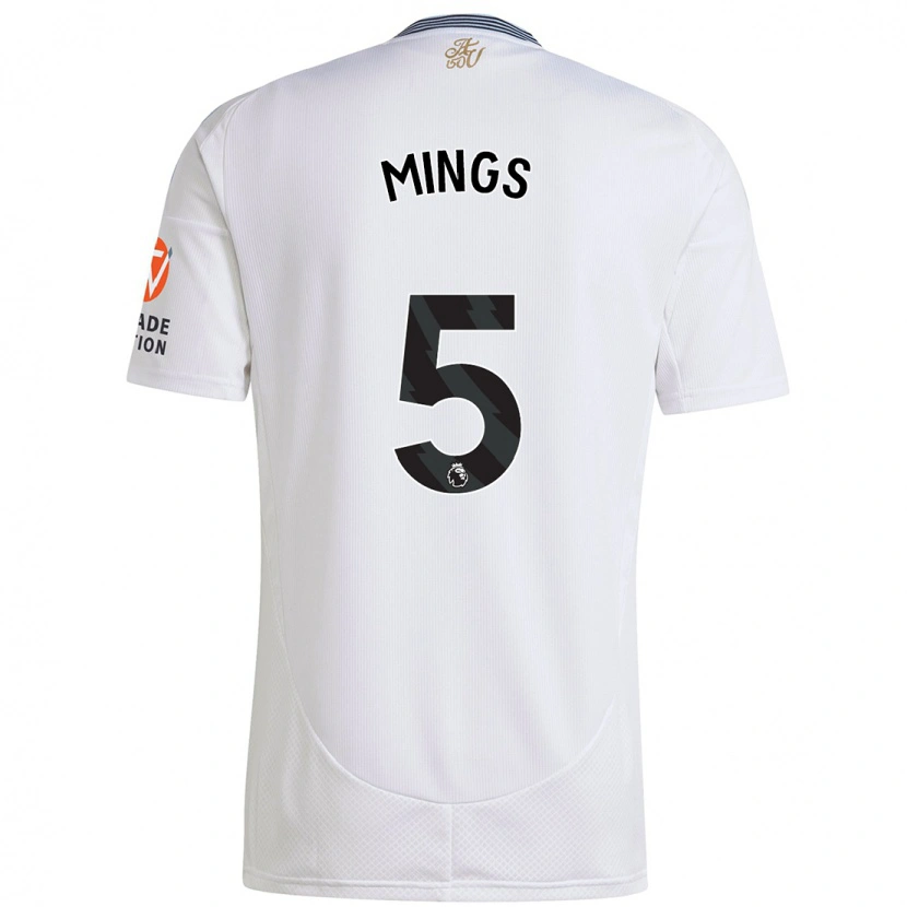 Danxen Herren Tyrone Mings #5 Weiß Auswärtstrikot Trikot 2024/25 T-Shirt Schweiz