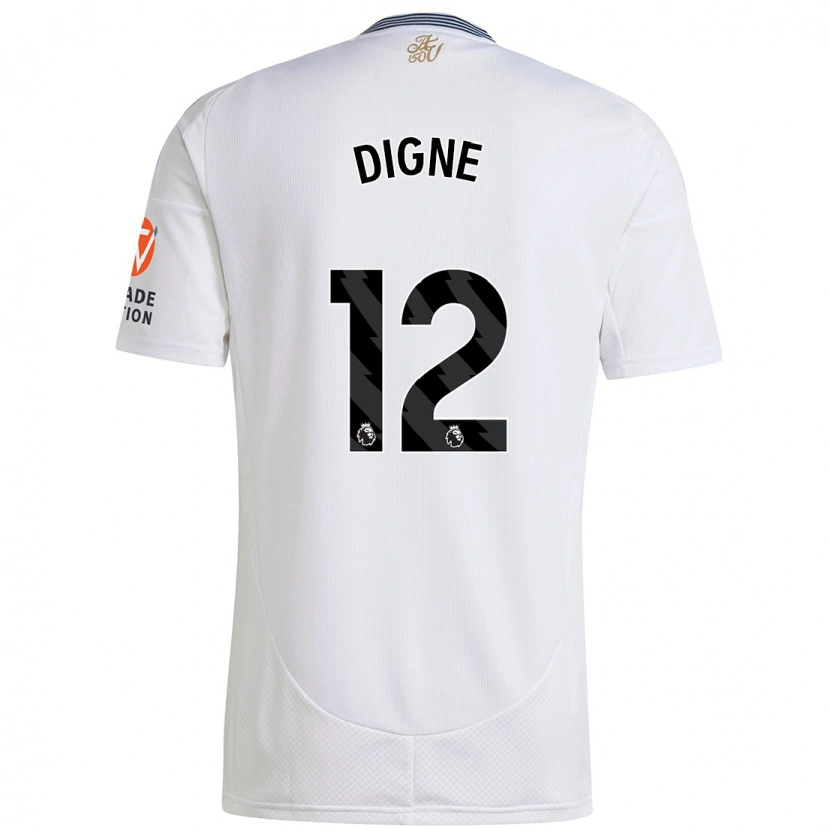 Danxen Herren Lucas Digne #12 Weiß Auswärtstrikot Trikot 2024/25 T-Shirt Schweiz