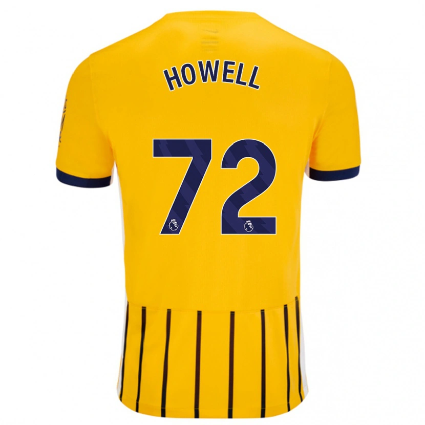 Danxen Herren Harry Howell #72 Gold Blau Nadelstreifen Auswärtstrikot Trikot 2024/25 T-Shirt Schweiz