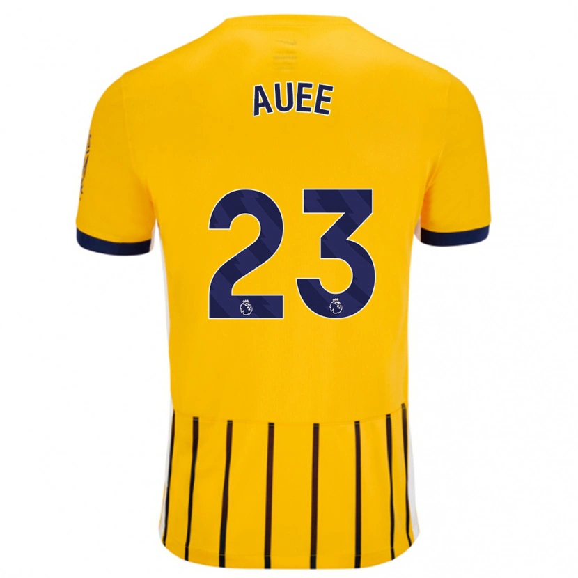 Danxen Herren Marit Auée #23 Gold Blau Nadelstreifen Auswärtstrikot Trikot 2024/25 T-Shirt Schweiz