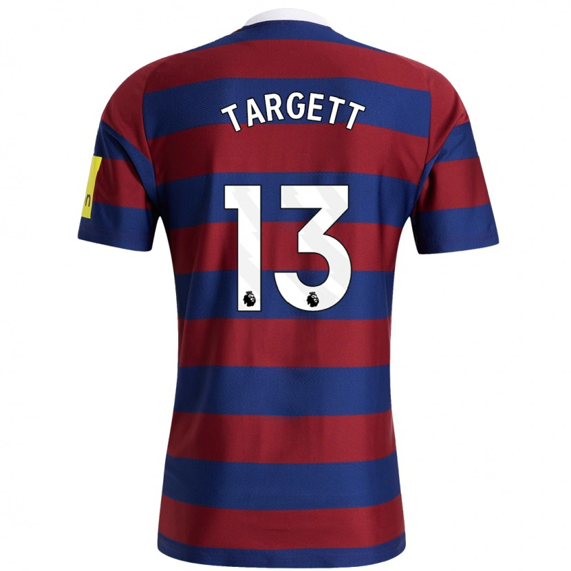 Danxen Herren Matt Targett #13 Burgunderrot Marineblau Auswärtstrikot Trikot 2024/25 T-Shirt Schweiz