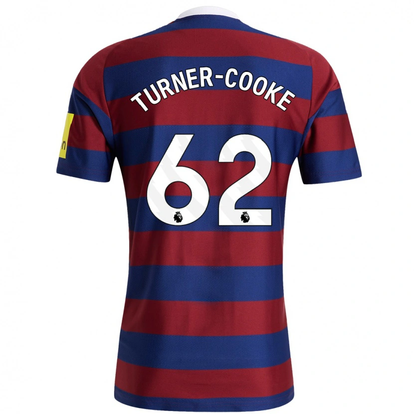 Danxen Herren Jay Turner-Cooke #62 Burgunderrot Marineblau Auswärtstrikot Trikot 2024/25 T-Shirt Schweiz