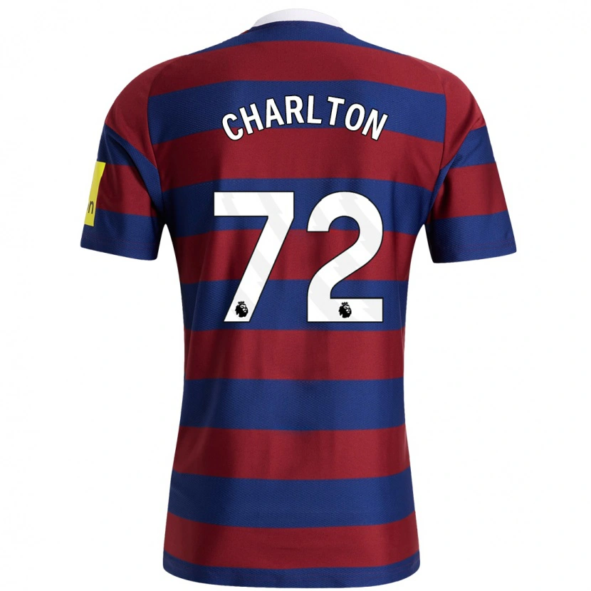 Danxen Herren Dylan Charlton #72 Burgunderrot Marineblau Auswärtstrikot Trikot 2024/25 T-Shirt Schweiz