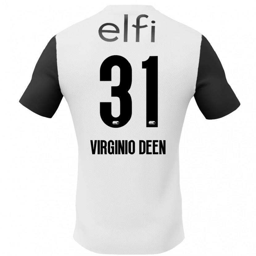 Danxen Herren Daniël Virginio Deen #31 Weiß Schwarz Auswärtstrikot Trikot 2024/25 T-Shirt Schweiz