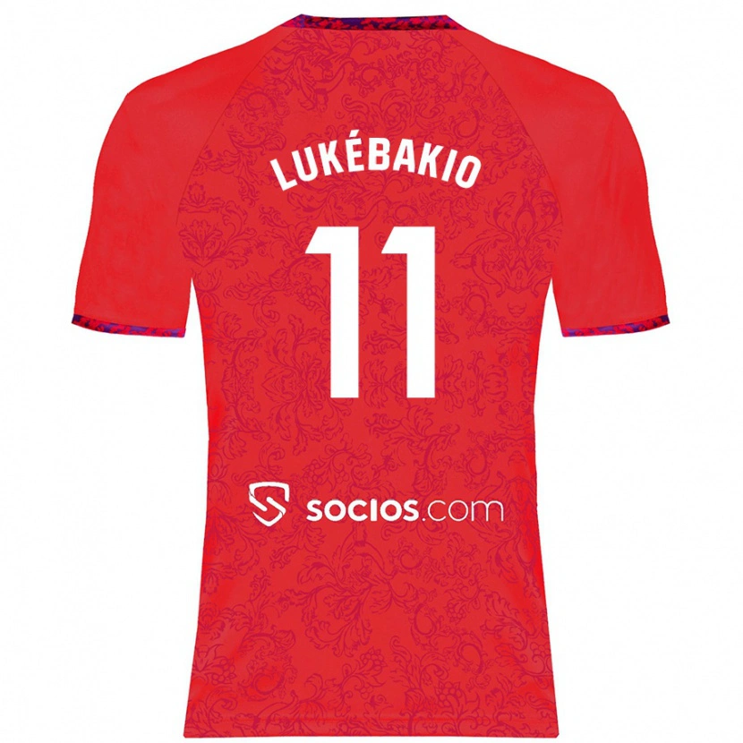 Danxen Herren Dodi Lukébakio #11 Rot Auswärtstrikot Trikot 2024/25 T-Shirt Schweiz