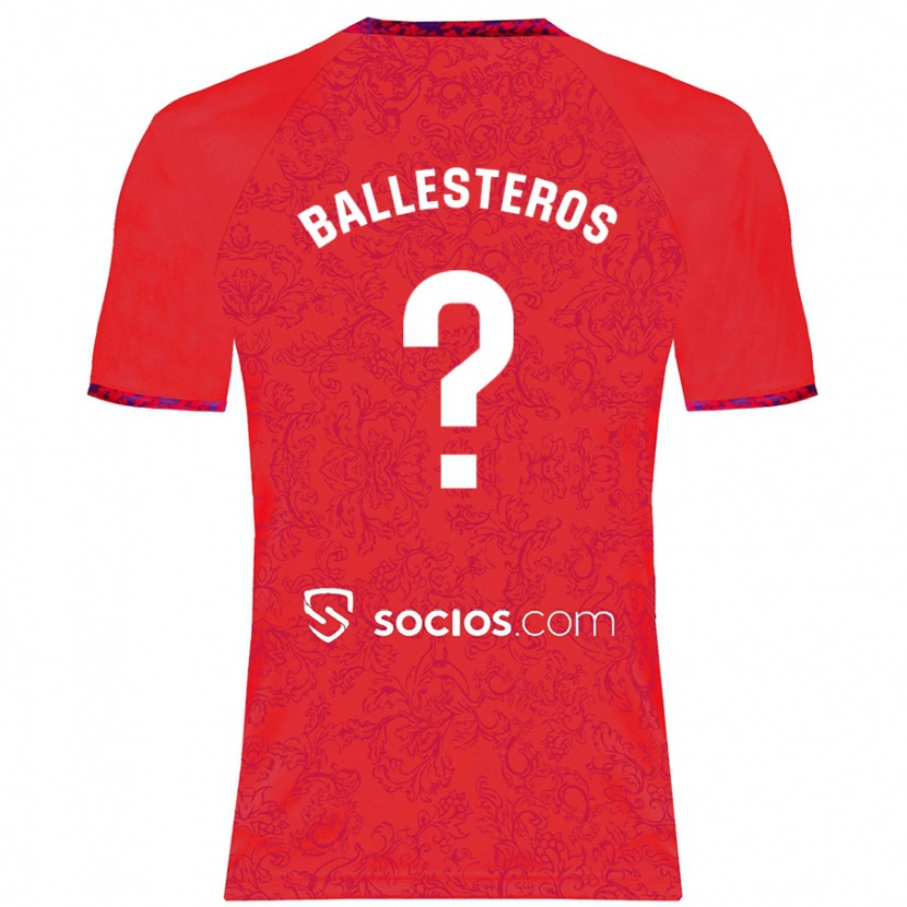 Danxen Herren Gonzalo Ballesteros #0 Rot Auswärtstrikot Trikot 2024/25 T-Shirt Schweiz