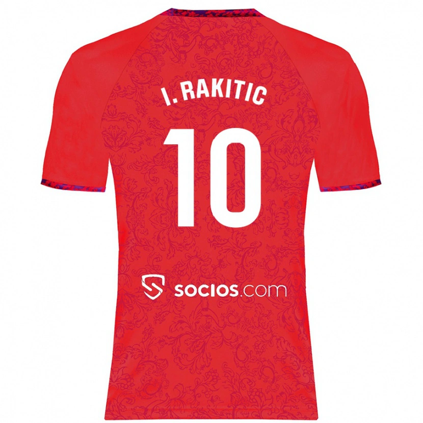 Danxen Herren Ivan Rakitic #10 Rot Auswärtstrikot Trikot 2024/25 T-Shirt Schweiz