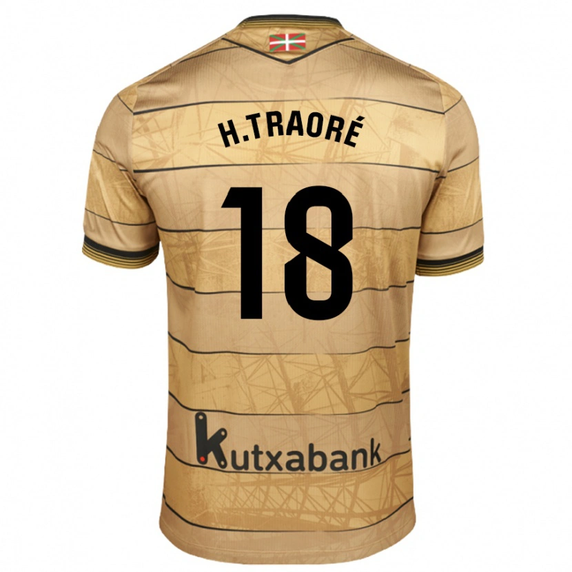 Danxen Herren Hamari Traoré #18 Braun Auswärtstrikot Trikot 2024/25 T-Shirt Schweiz