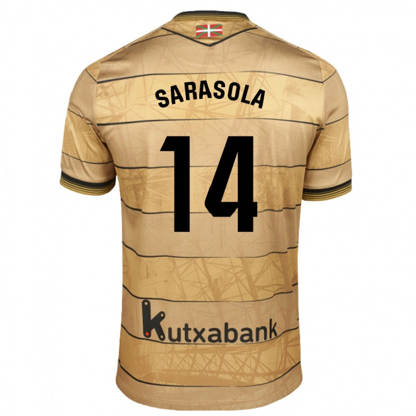 Danxen Herren Izarne Sarasola #14 Braun Auswärtstrikot Trikot 2024/25 T-Shirt Schweiz