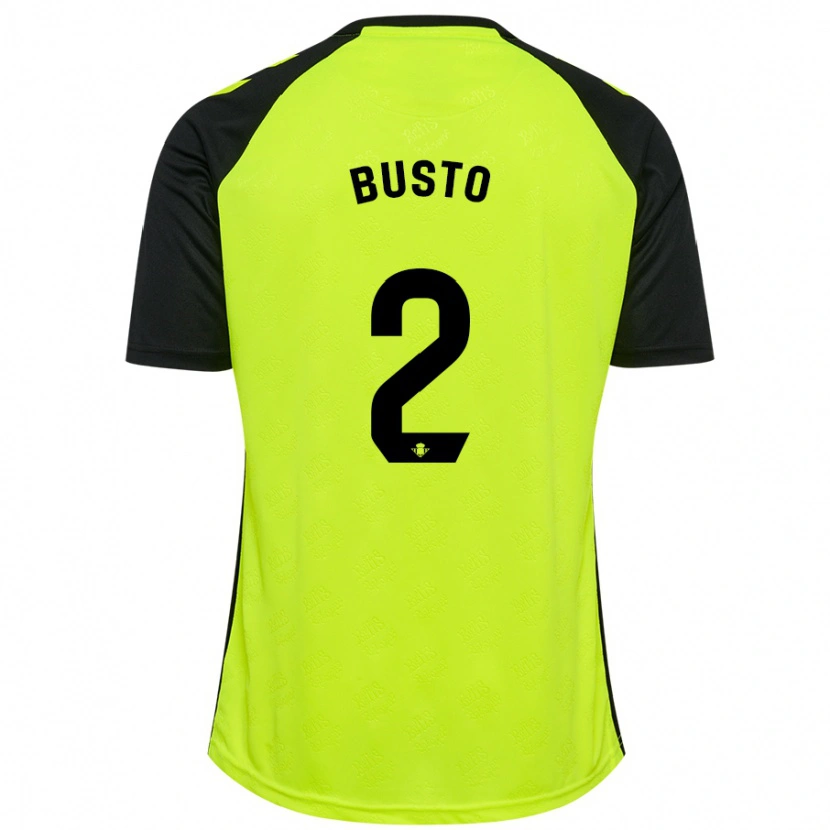 Danxen Herren Pablo Busto #2 Fluoreszierendes Gelb Schwarz Auswärtstrikot Trikot 2024/25 T-Shirt Schweiz