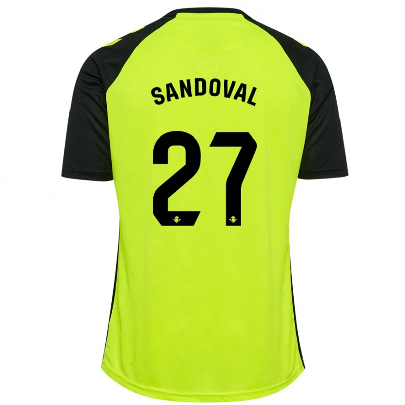 Danxen Herren Keimer Sandoval #27 Fluoreszierendes Gelb Schwarz Auswärtstrikot Trikot 2024/25 T-Shirt Schweiz