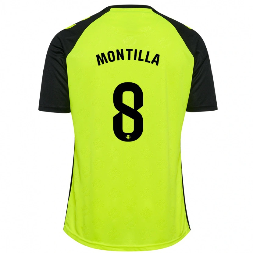 Danxen Herren Natalia Montilla #8 Fluoreszierendes Gelb Schwarz Auswärtstrikot Trikot 2024/25 T-Shirt Schweiz