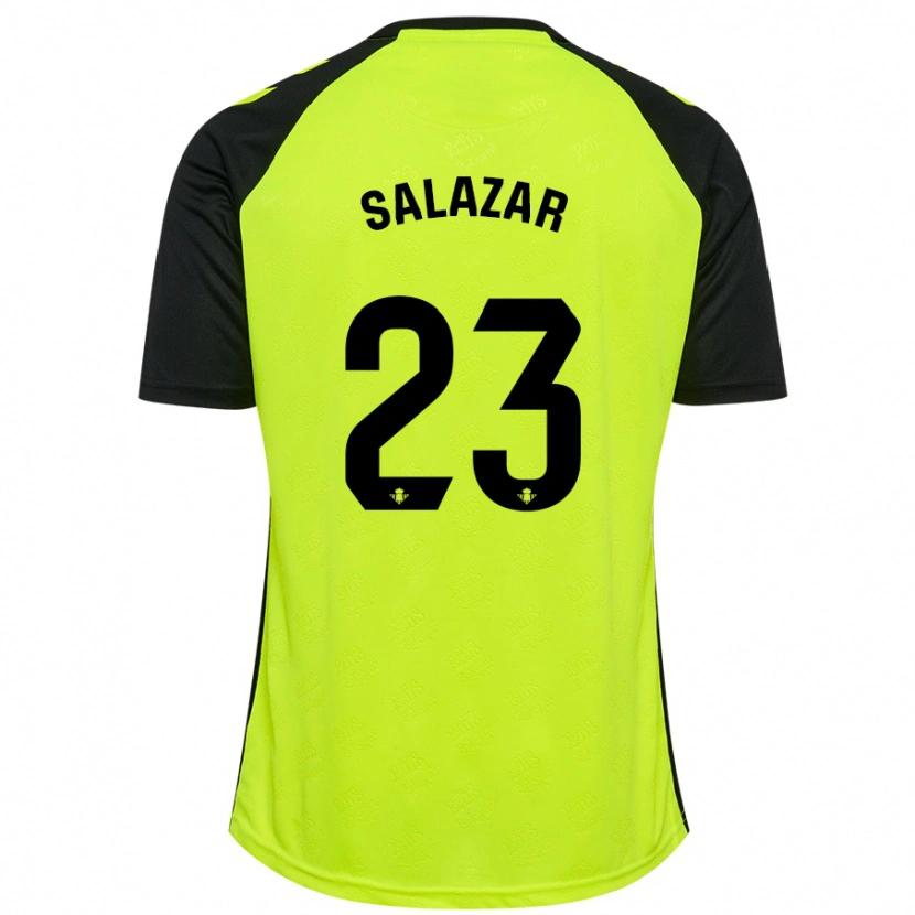 Danxen Herren Noelia Salazar #23 Fluoreszierendes Gelb Schwarz Auswärtstrikot Trikot 2024/25 T-Shirt Schweiz