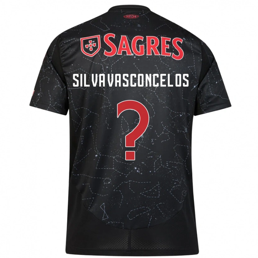 Danxen Herren Martim Silva Vasconcelos #0 Schwarz Rot Auswärtstrikot Trikot 2024/25 T-Shirt Schweiz