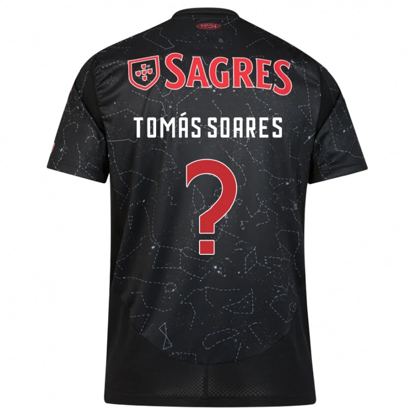 Danxen Herren Tomás Soares #0 Schwarz Rot Auswärtstrikot Trikot 2024/25 T-Shirt Schweiz