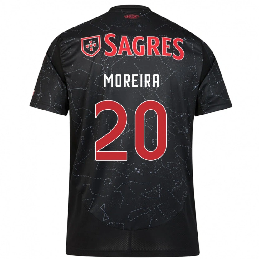 Danxen Herren André Moreira #20 Schwarz Rot Auswärtstrikot Trikot 2024/25 T-Shirt Schweiz