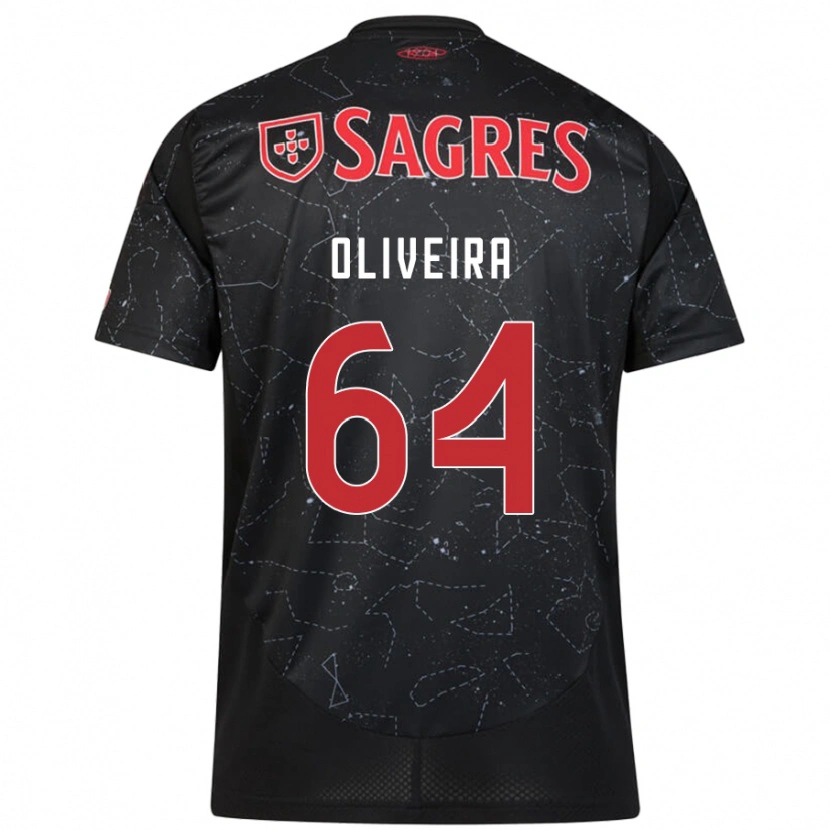 Danxen Herren Gonçalo Oliveira #64 Schwarz Rot Auswärtstrikot Trikot 2024/25 T-Shirt Schweiz