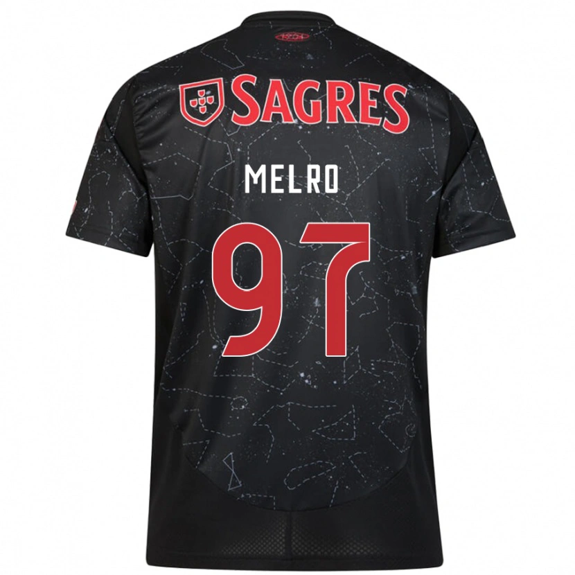 Danxen Herren José Melro #97 Schwarz Rot Auswärtstrikot Trikot 2024/25 T-Shirt Schweiz