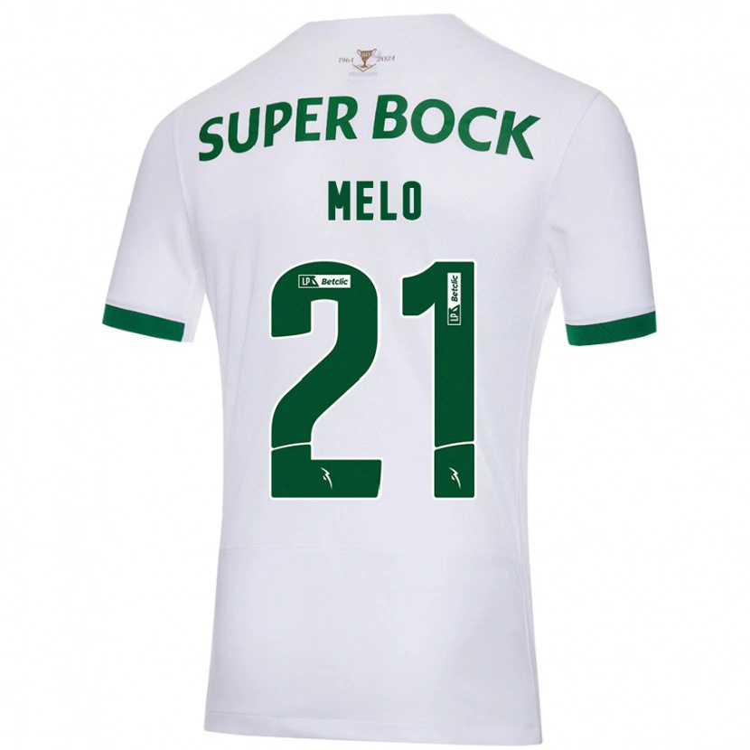 Danxen Herren Gabriel Melo #21 Weiß Grün Auswärtstrikot Trikot 2024/25 T-Shirt Schweiz