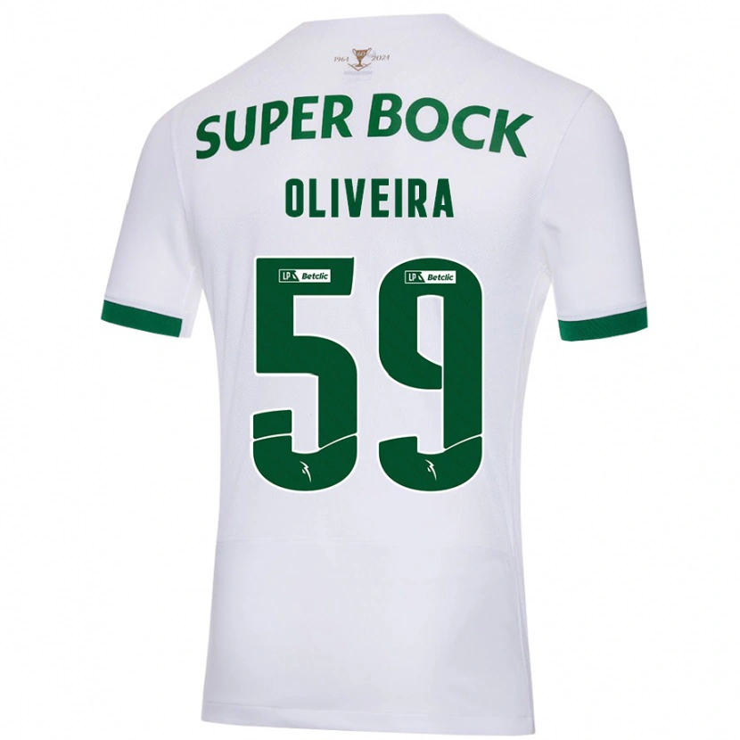 Danxen Herren Kauã Oliveira #59 Weiß Grün Auswärtstrikot Trikot 2024/25 T-Shirt Schweiz