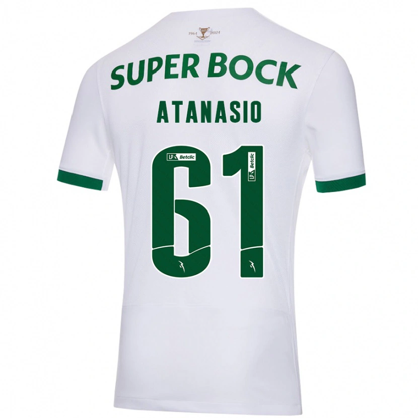 Danxen Herren Atanásio #61 Weiß Grün Auswärtstrikot Trikot 2024/25 T-Shirt Schweiz