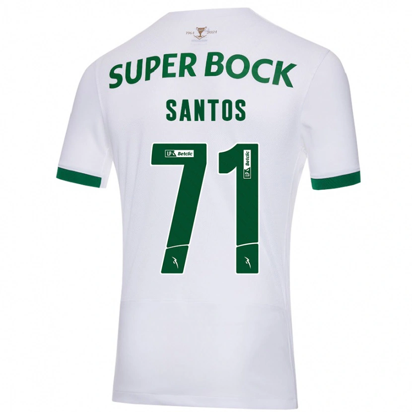 Danxen Herren Denilson Santos #71 Weiß Grün Auswärtstrikot Trikot 2024/25 T-Shirt Schweiz