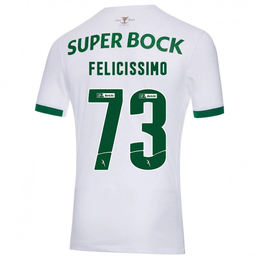 Danxen Herren Eduardo Felicíssimo #73 Weiß Grün Auswärtstrikot Trikot 2024/25 T-Shirt Schweiz