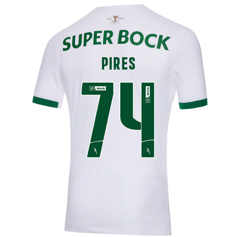 Danxen Herren Guilherme Pires #74 Weiß Grün Auswärtstrikot Trikot 2024/25 T-Shirt Schweiz