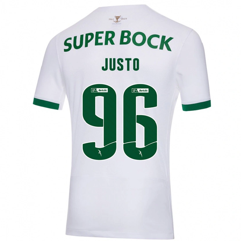 Danxen Herren Samuel Justo #96 Weiß Grün Auswärtstrikot Trikot 2024/25 T-Shirt Schweiz