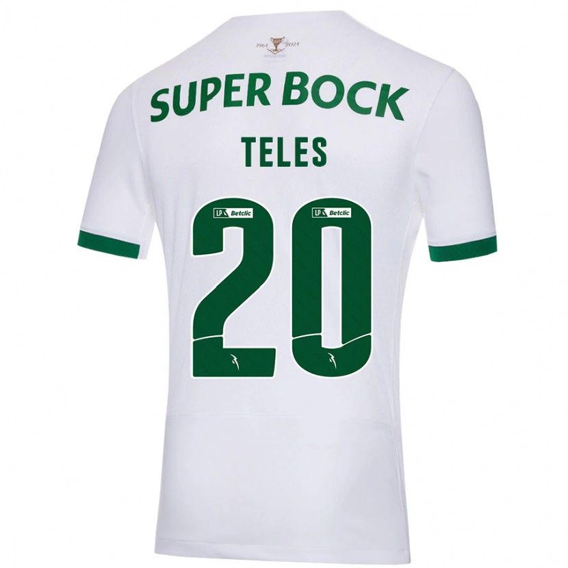 Danxen Herren Ana Teles #20 Weiß Grün Auswärtstrikot Trikot 2024/25 T-Shirt Schweiz