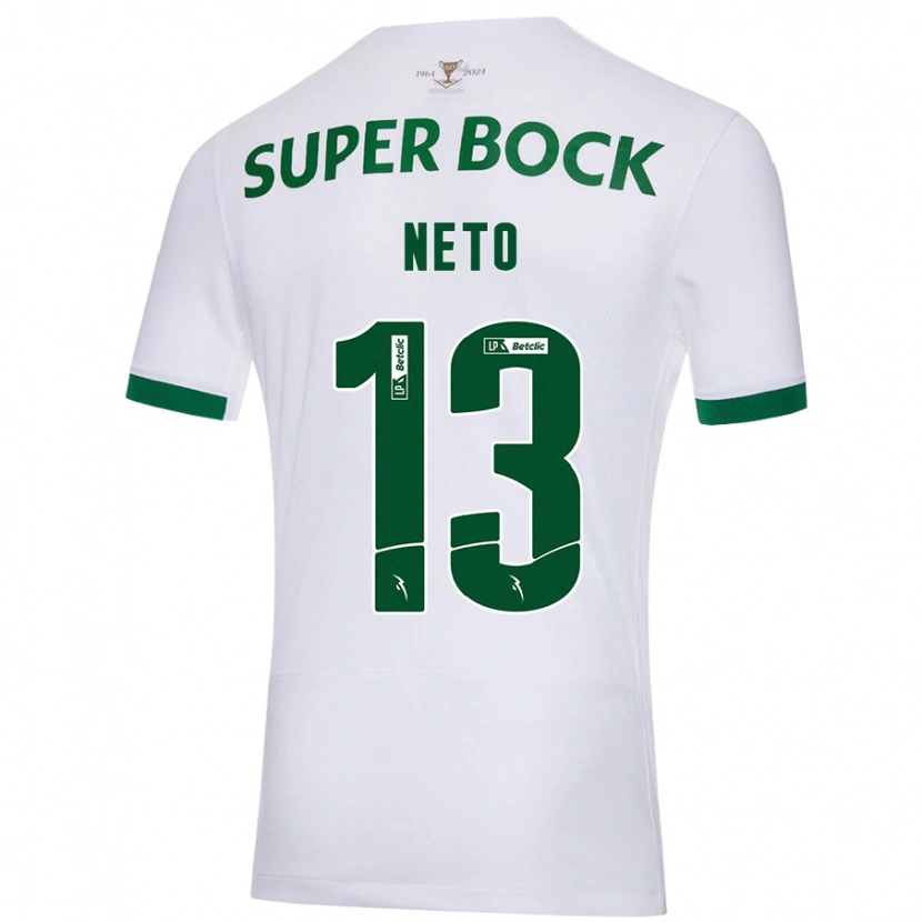 Danxen Herren Luís Neto #13 Weiß Grün Auswärtstrikot Trikot 2024/25 T-Shirt Schweiz