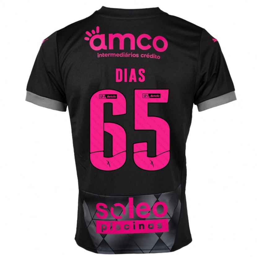 Danxen Herren Leandro Dias #65 Schwarz Rosa Auswärtstrikot Trikot 2024/25 T-Shirt Schweiz