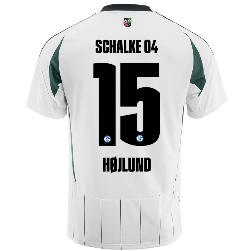 Danxen Herren Emil Højlund #15 Weiß Grün Auswärtstrikot Trikot 2024/25 T-Shirt Schweiz