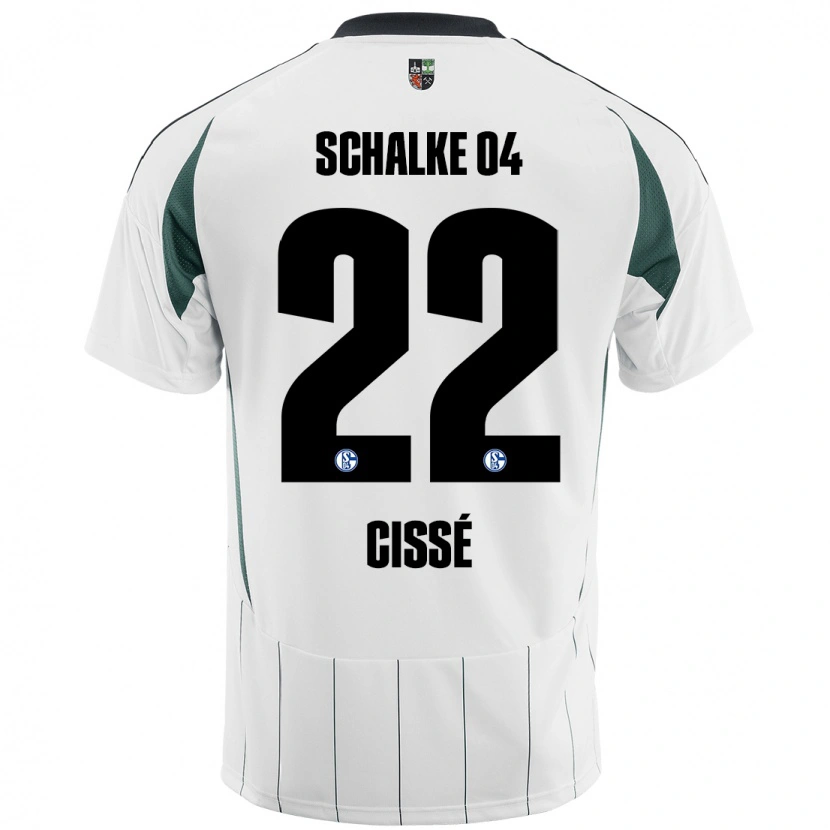 Danxen Herren Ibrahima Cissé #22 Weiß Grün Auswärtstrikot Trikot 2024/25 T-Shirt Schweiz