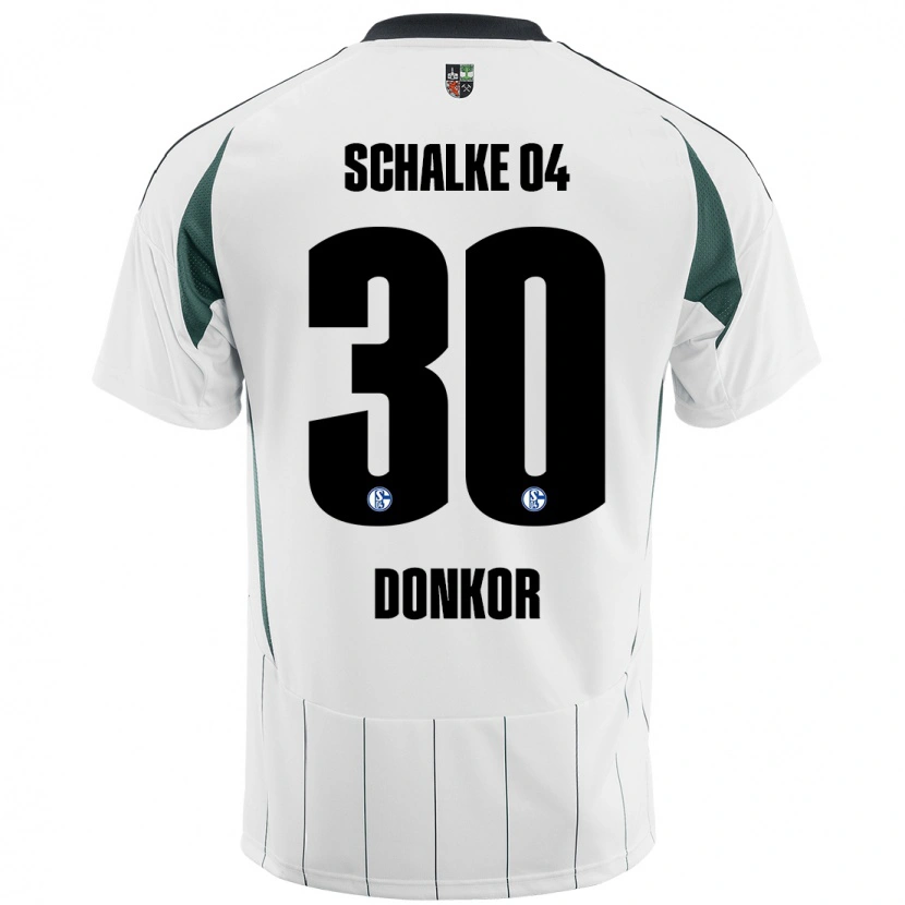 Danxen Herren Anton Donkor #30 Weiß Grün Auswärtstrikot Trikot 2024/25 T-Shirt Schweiz