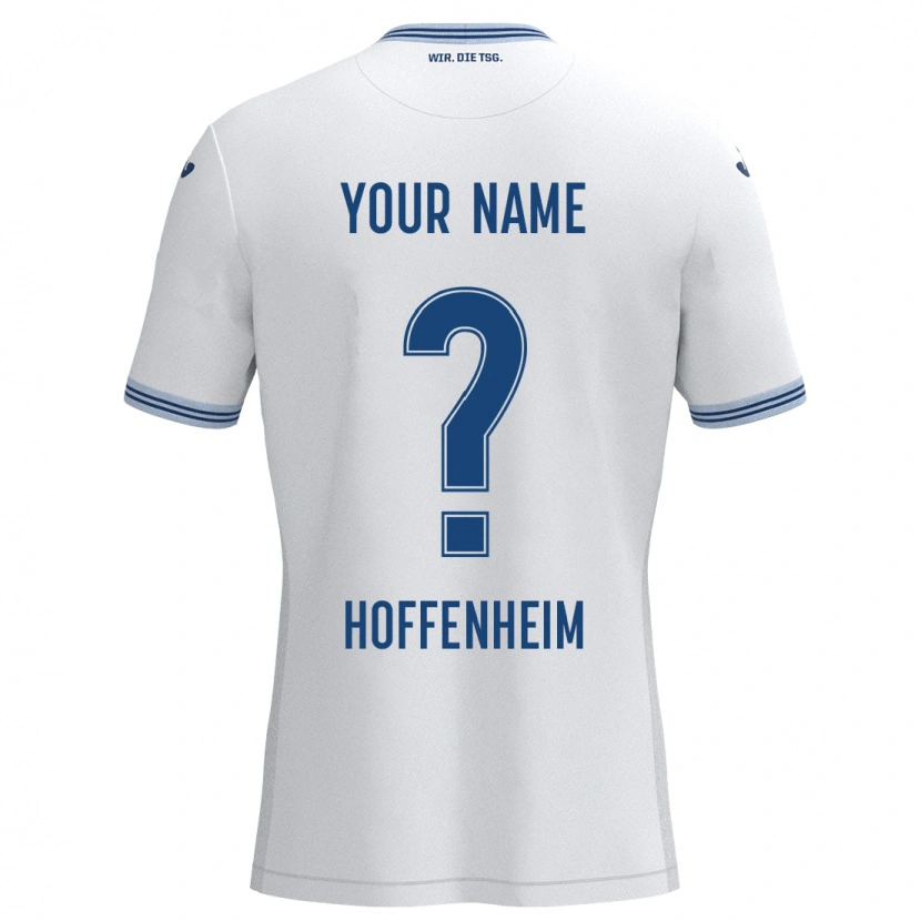 Danxen Herren Ihren Namen #0 Weiß Blau Auswärtstrikot Trikot 2024/25 T-Shirt Schweiz