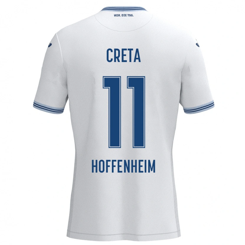 Danxen Herren David Creța #11 Weiß Blau Auswärtstrikot Trikot 2024/25 T-Shirt Schweiz